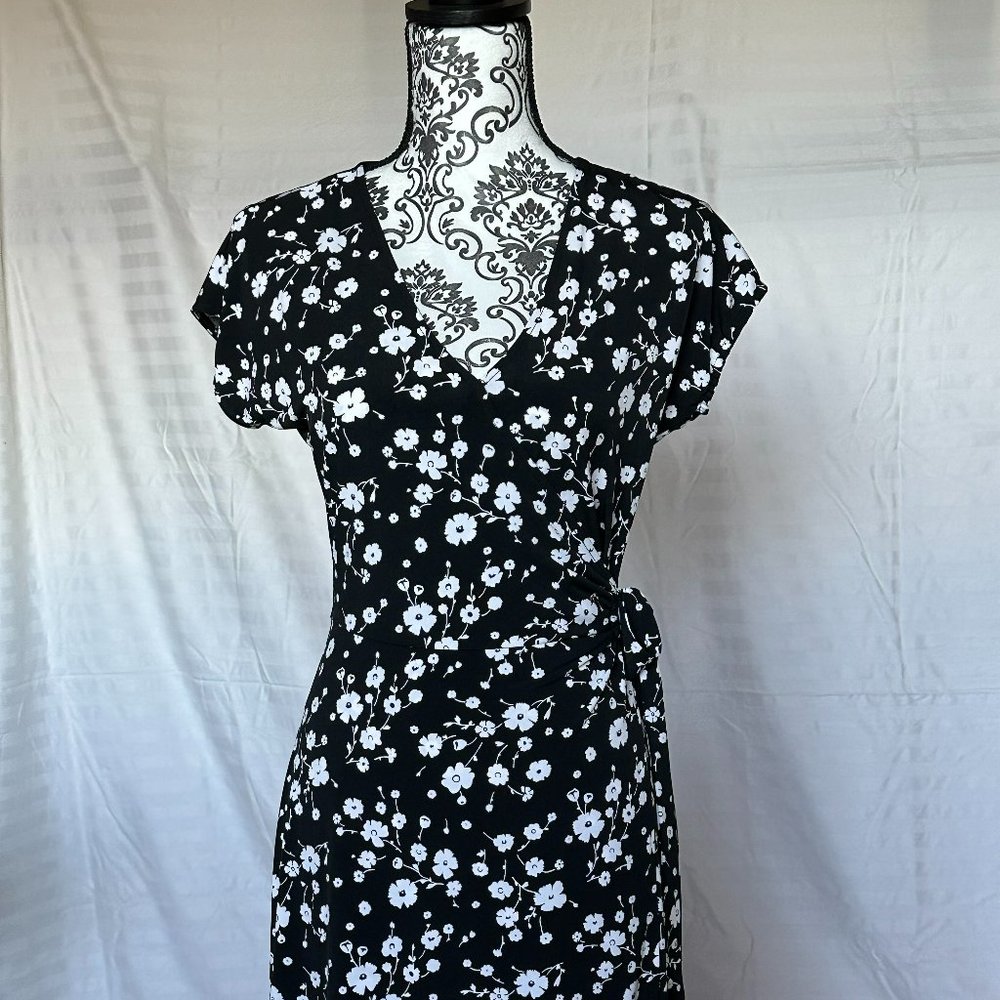 Michael Kors Floral Print Wrap Dress (Like New)